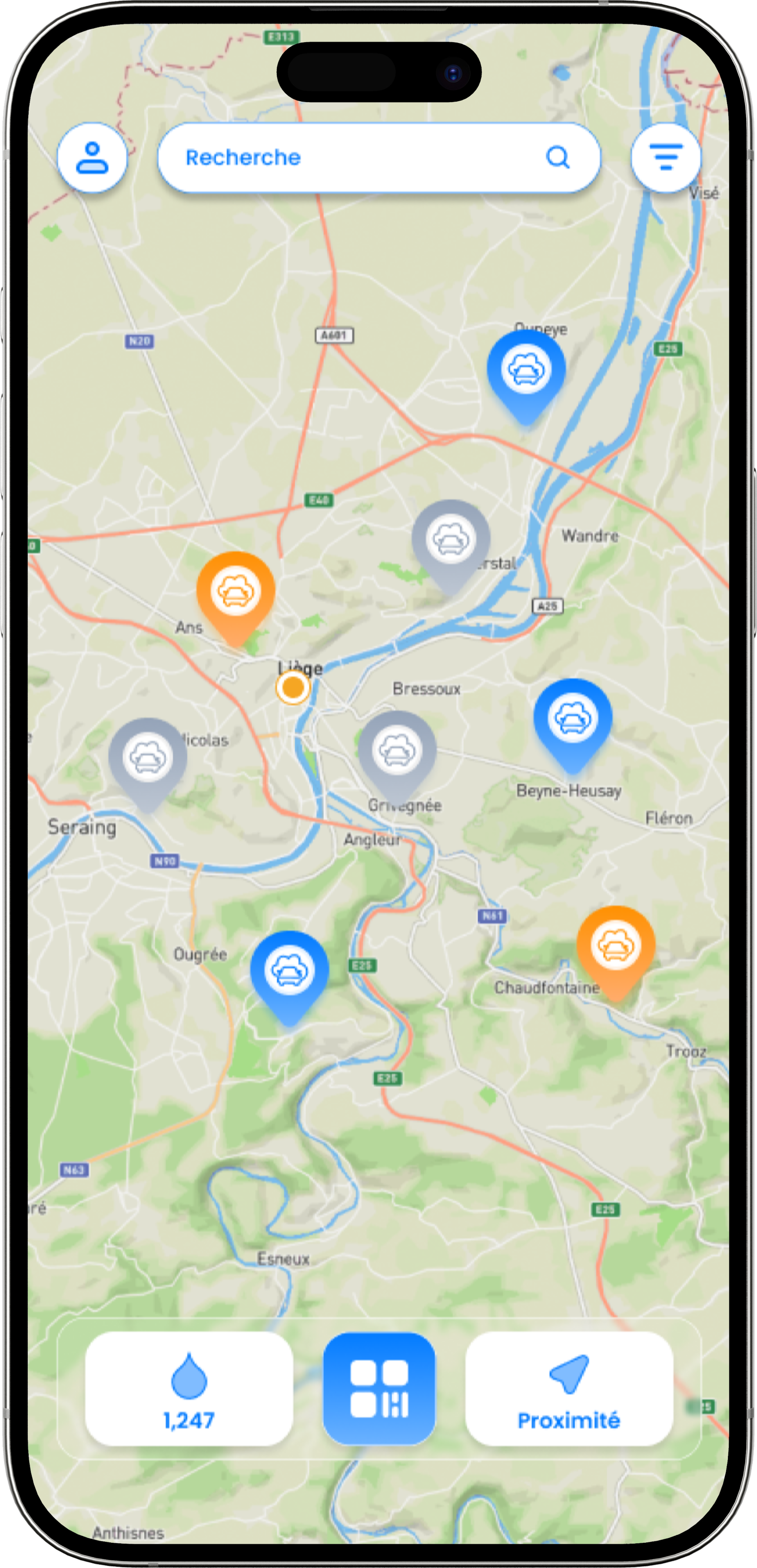 Trouver votre Carwash