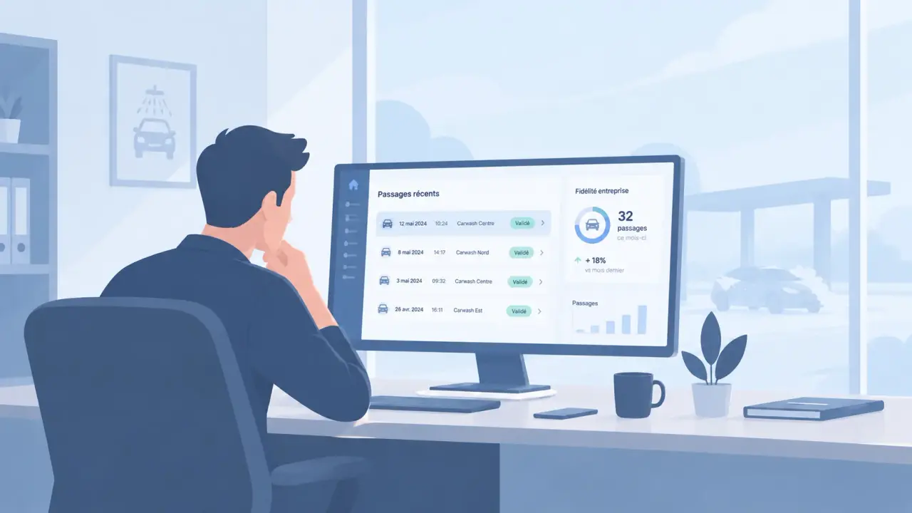 La notification du passage dans le dashboard entreprise, sur ordinateur ou mobile.
